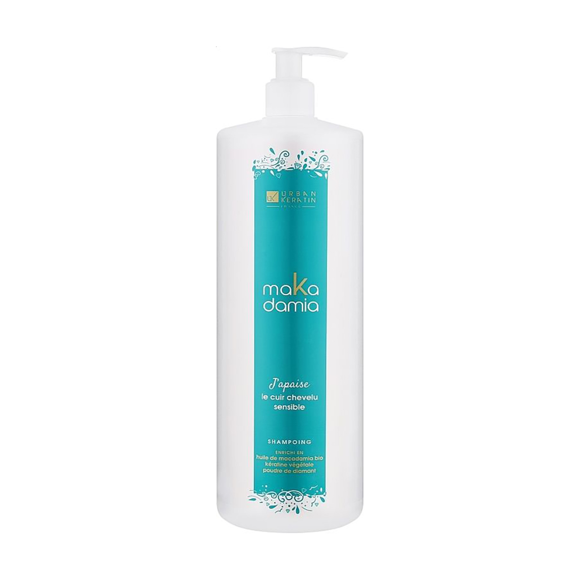 Шампунь Urban Keratin Makadamia Shampoo для чутливої шкіри голови, 1 л