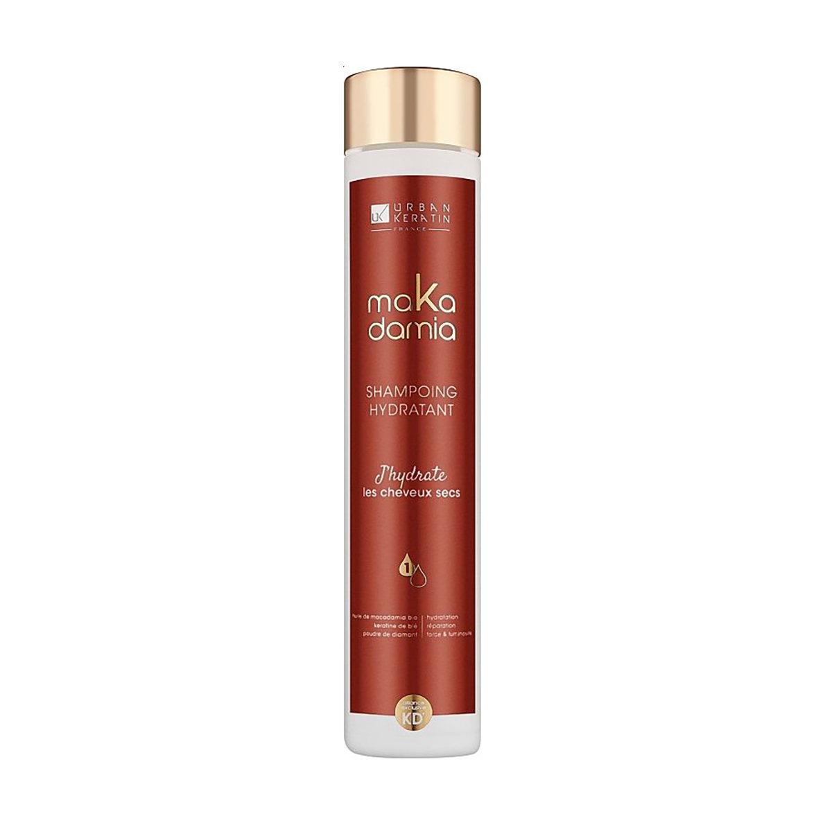 Зволожувальний шампунь Urban Keratin Makadamia Shampoo для сухого та чутливого волосся, 250 мл
